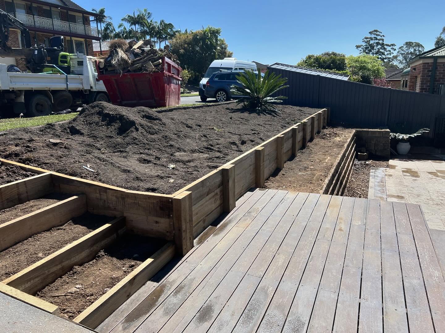 Timber Sleeper Retaining Wall