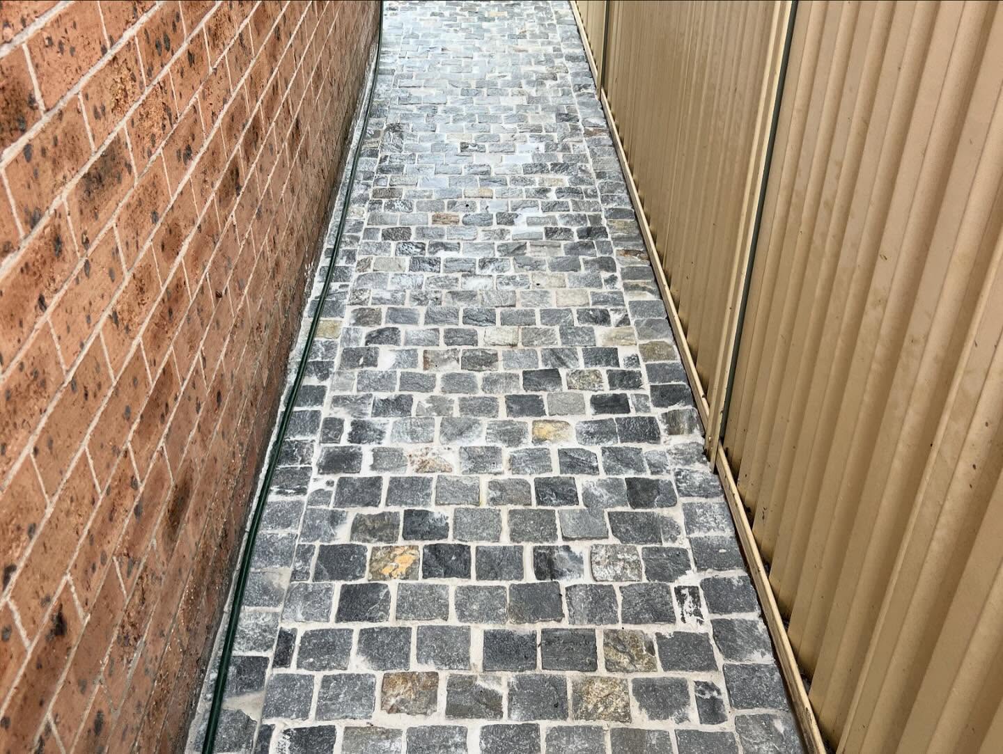 Cobblestone Side Path
